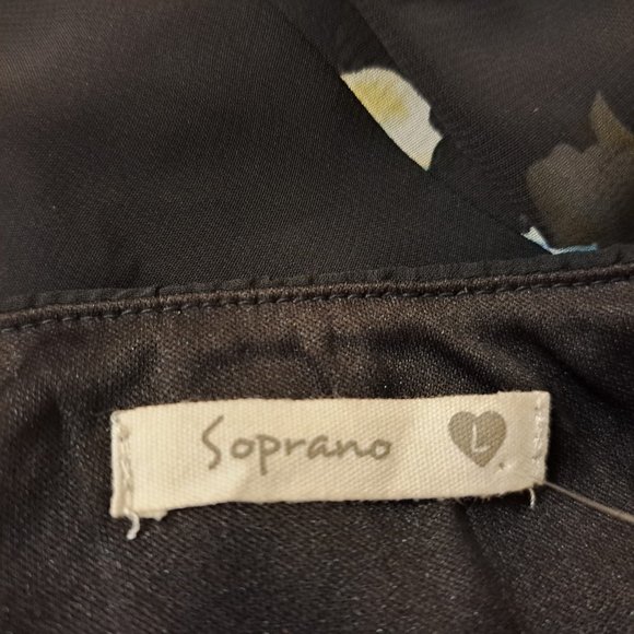 Soprano Floral Lined Dress Spaghetti Straps Multicolor Size L New with Tag - Picture 11 of 11